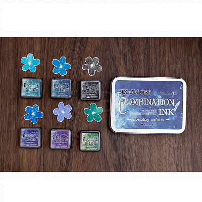 Plastic Craft Finger Ink Pad Stamps AJEW-H155-17D-1