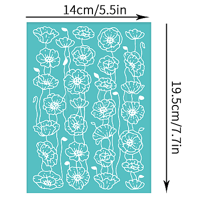 Self-Adhesive Silk Screen Printing Stencil DIY-WH0337-005-1