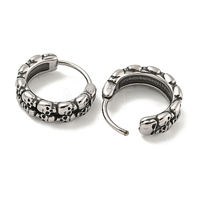 316 Surgical Stainless Steel Hoop Earrings EJEW-D096-12AS-13-1