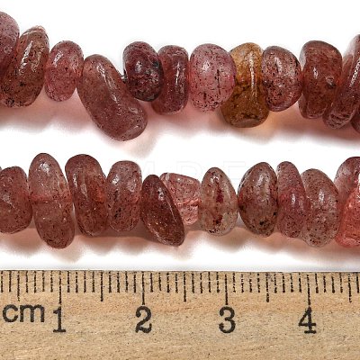 Natural Strawberry Quartz Beads Strands G-G841-B14-1