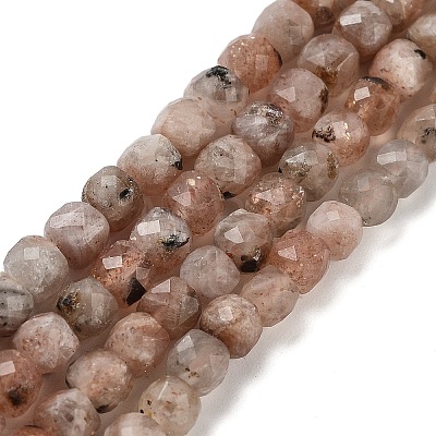 Natural Sunstone Beads Strands G-B093-B02-03-1