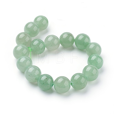 Natural Green Aventurine Beads Strands X-G-G099-12mm-17-1