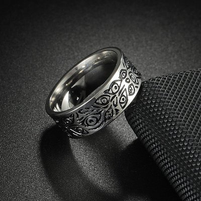 Retro Viking 201 Stainless Steel Finger Rings for Men FS-WGFAFFE-07-1