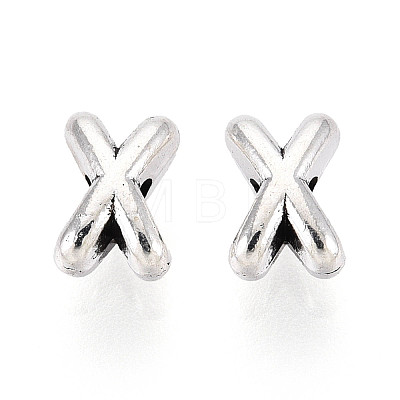 Tibetan Style Alloy Beads TIBE-N013-09AS-1
