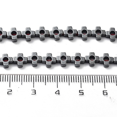 Synthetic Non-Magnetic Hematite Beads Strands G-H303-B19-1