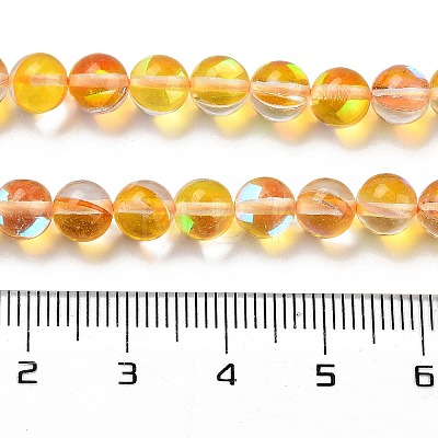 Transparent Glass Beads GLAA-B022-6mm-06-1