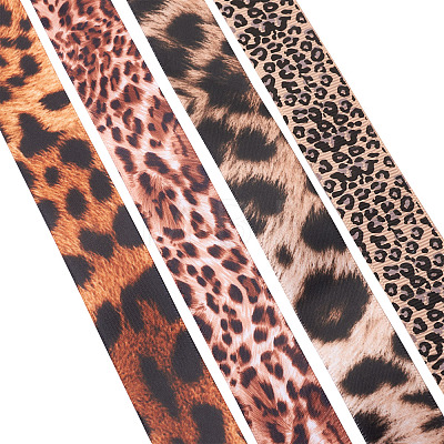 Leopard Printed Grosgrain Ribbons OCOR-TA0001-16-1