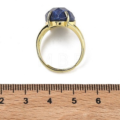 Brass Cuff Open Rings RJEW-D347-04G-14-1