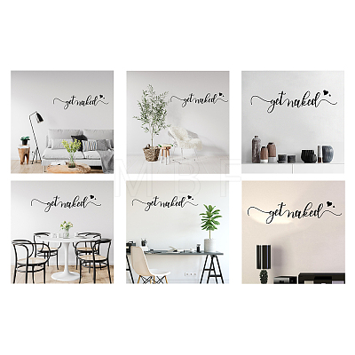PVC Quotes Wall Sticker DIY-WH0200-099-1
