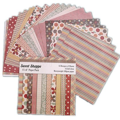 12 Sheets 12 Styles Scrapbook Paper Pad SCRA-PW0004-208-1