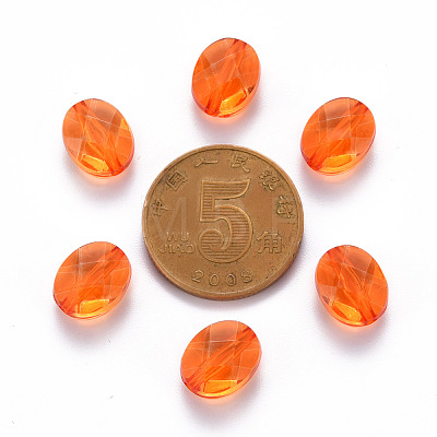 Transparent Acrylic Beads TACR-S154-18A-84-1