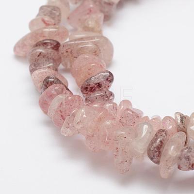 Natural Strawberry Quartz Beads Strands G-F521-16-1