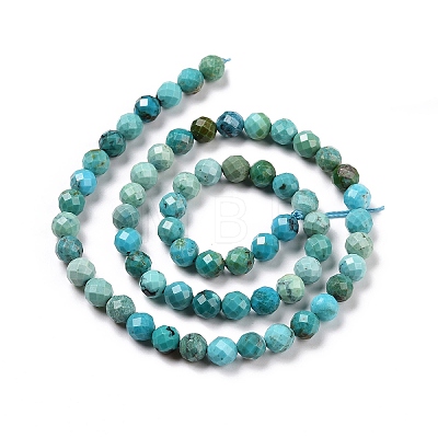 Natural HuBei Turquoise Beads Strands G-C009-A15-1