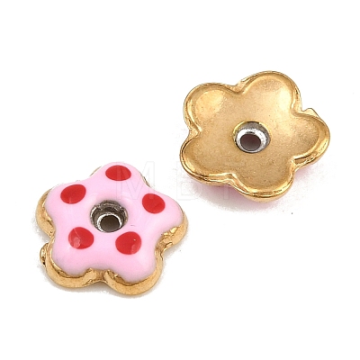 304 Stainless Steel Enamel Beads SA-CBAA937-13G-02-1