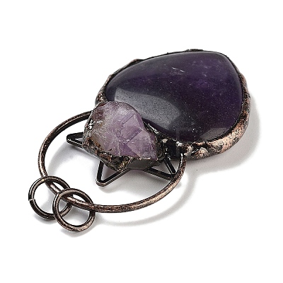 Natural Amethyst& Amethyst Big Pendants G-A221-04D-1