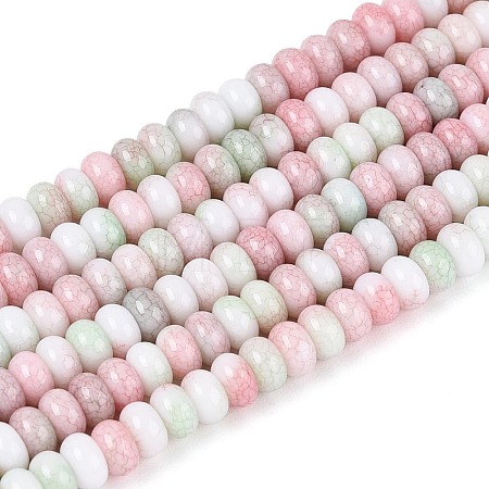 Ombre Effect Dyed Glass Beads Strands GLAA-T030-07A-02-1