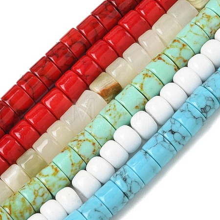 Natural Gemstone Column Bead Strands G-E266-05M-01-1