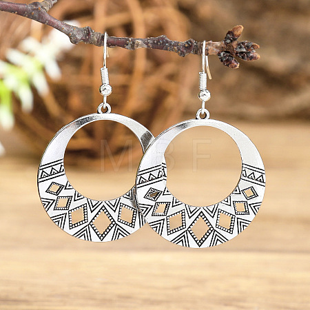 Zinc Alloy Dangle Earrings FS-WG945BB-10-1