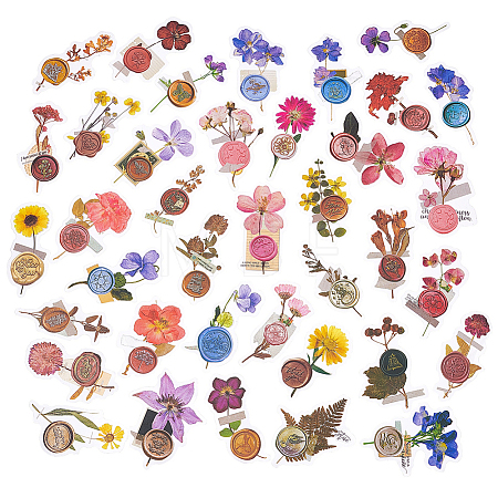 180Pcs 6 Styles Waterproof Self Adhesive PET Stickers DIY-CP0007-02-1
