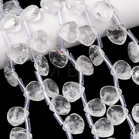 Natural Quartz Crystal Beads Strands G-L654-L04-01-1