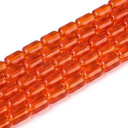 Transparent Glass Beads Strands GLAA-T028-14T-03-1