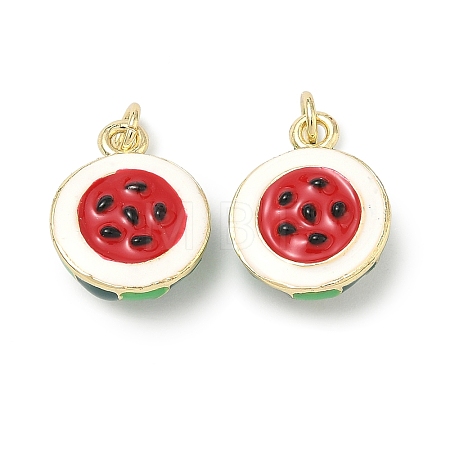Brass Enamel Pendants KK-H259-11E-G01-1