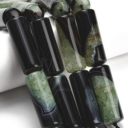 Natural Agate Beads Strands GG-L001-A01-01F-1