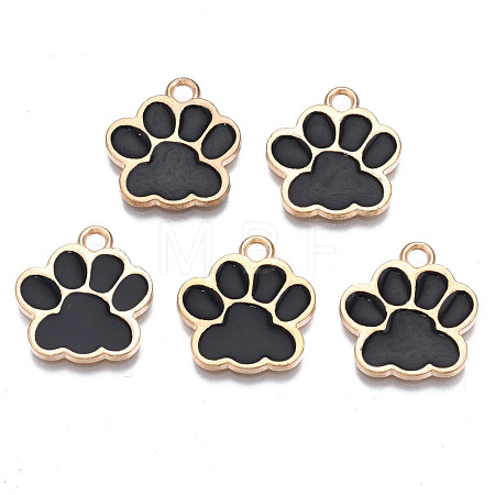 Alloy Enamel Pendants ENAM-T016-22LG-C-RS-1
