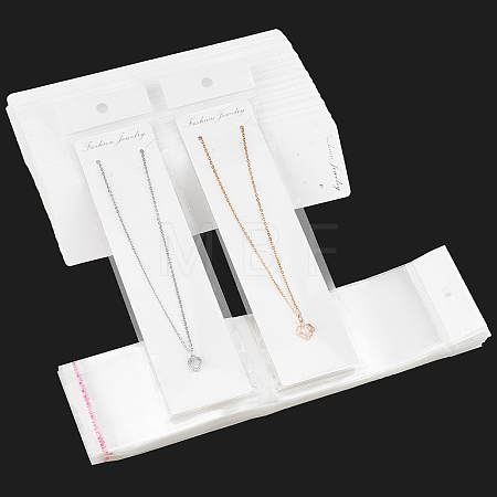 Rectangle Necklace Display Sets Cardboard Paper Cards NDIS-NB0001-03-1