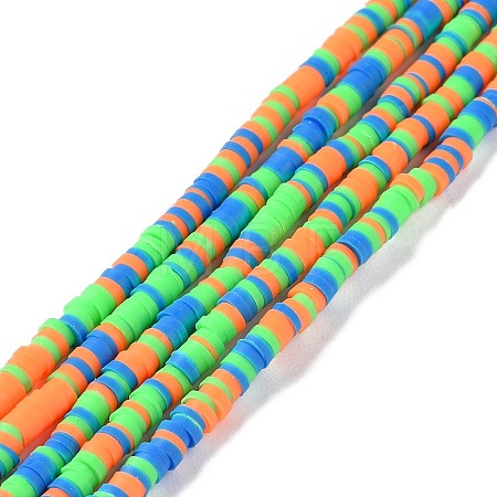 Handmade Polymer Clay Beads Strands CLAY-R089-3mm-008-1