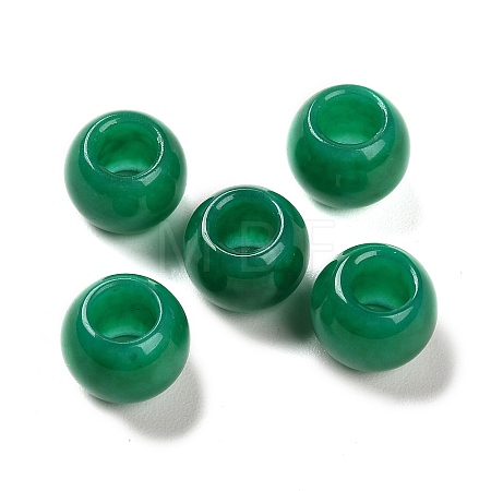 Natural Malaysia Jade Dyed European Beads G-R488-01A-1