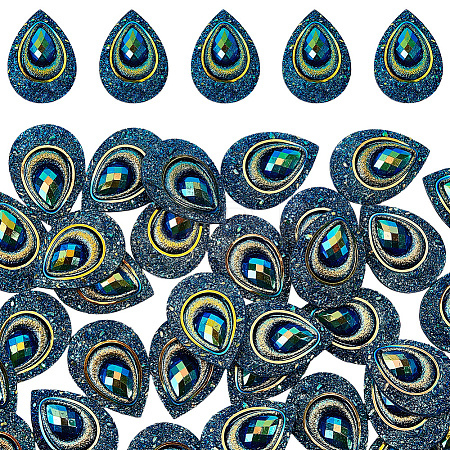 50Pcs Resin Cabochons CRES-GF0001-07A-1