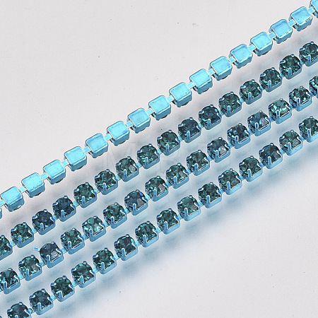 Electrophoresis Iron Rhinestone Strass Chains CHC-Q009-SS6.5-B04-1