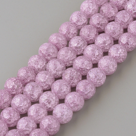Synthetic Crackle Quartz Beads Strands X-GLAA-S134-8mm-14-1