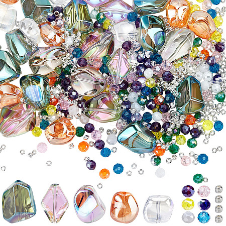 250Pcs Electroplate Glass Beads EGLA-SC0001-77-1