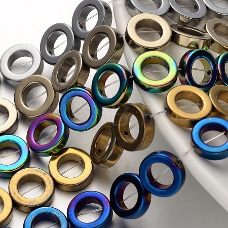 Electroplate Non-magnetic Synthetic Hematite Beads Strands G-F300-04-1