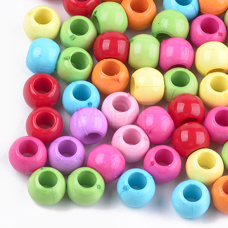 Acrylic European Beads MACR-T023-08-1