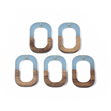 Resin & Walnut Wood Pendants X-RESI-S358-07D-1