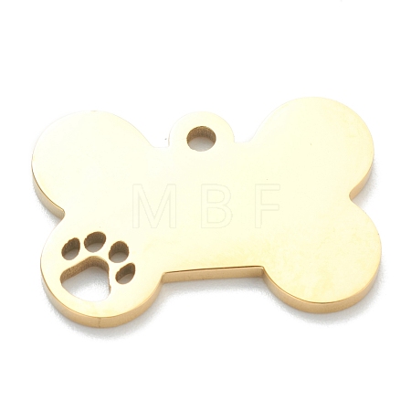 Ion Plating(IP) 304 Stainless Steel Pet Pendants STAS-B016-04G-1
