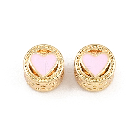 Alloy Enamel European Beads AL-CBAC2D3-22G-01-1