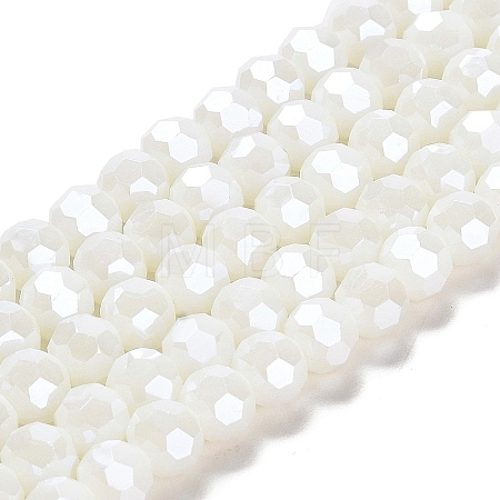 Electroplate Opaque Glass Beads Strands LS-EGLA-A035-P8mm-A01-1