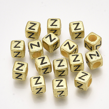 Acrylic Beads PB43C9308-G-Z-1
