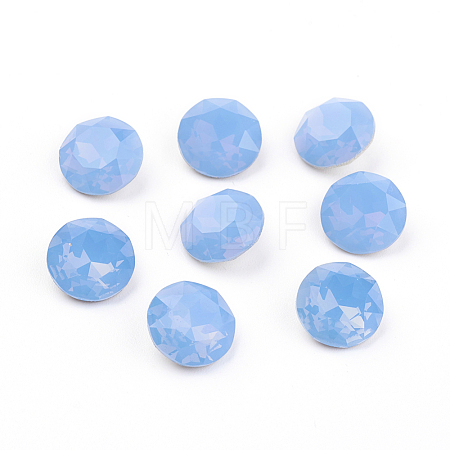 Pointed Back & Back Plated K9 Glass Rhinestone Cabochons RGLA-J012-10mm-285-1