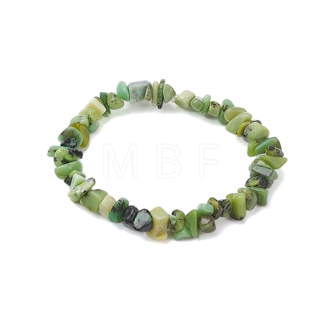 Natural Chrysoprase Beads Kids Bracelets BJEW-JB10611-01-1