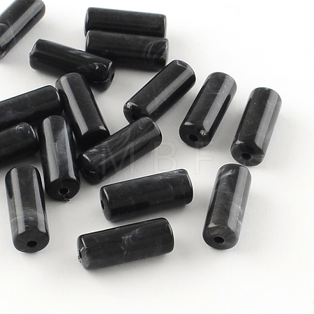 Column Imitation Gemstone Acrylic Beads OACR-R030-01-1