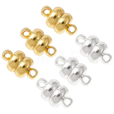 10 Sets 2 Colors Brass Magnetic Clasps KK-CJ0001-90-1