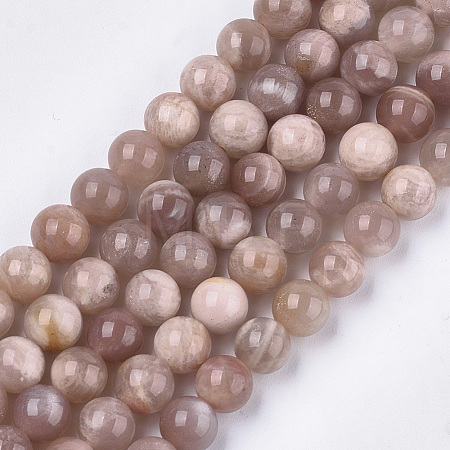 Natural Sunstone Beads Strands G-S333-8mm-038-1