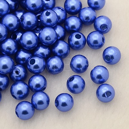 Imitation Pearl Acrylic Beads PL607-21-1