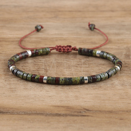 Natural Dragon Blood Beaded Braided Bracelets QH4784-11-1