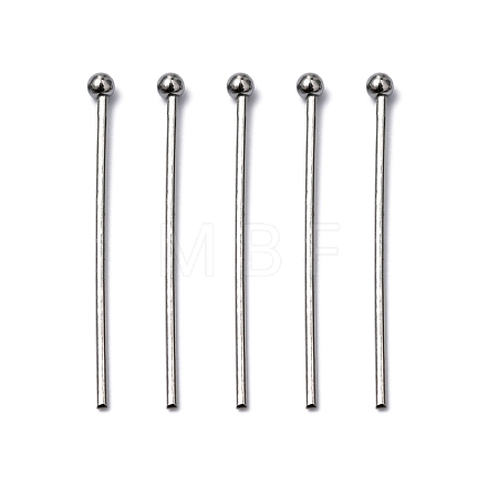 Tarnish Resistant 304 Stainless Steel Ball Head pins STAS-M010-25mm-01-1